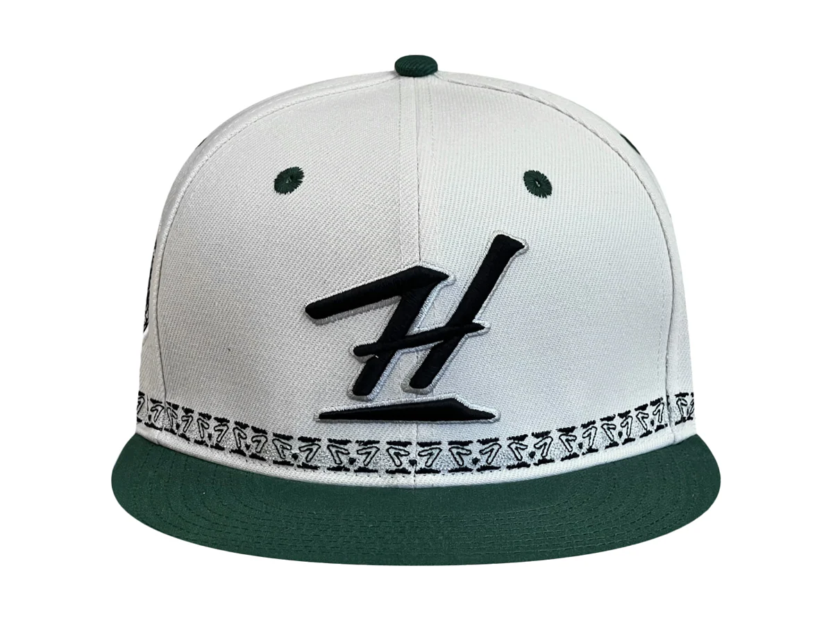 KALAI H PROVISION SNAPBACK - CHROME / DK GREEN