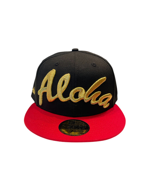 ALOHA 5950 FITTED - BLACK / RED